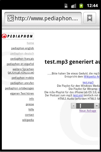 Android Gingerbread HTML5 audio